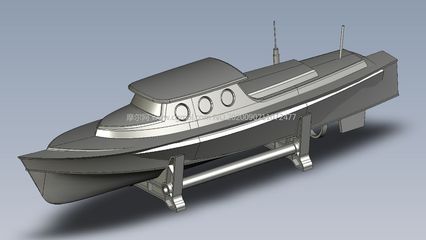 SolidWorks遥控船模型设计与多格式图纸分享